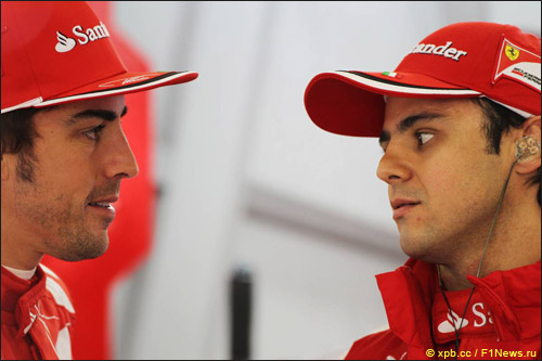 Фернандо Алонсо и Фелипе Масса