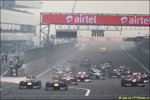 Старт Гран При Индии 2012