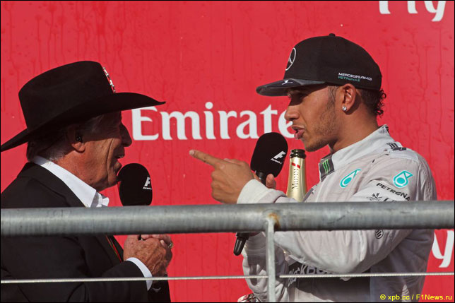 Марио Андретти и Льюис Хэмилтон, Гран При США 2014 года