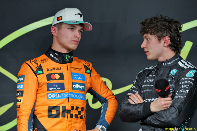 Ландо Норрис и Кими Антонелли