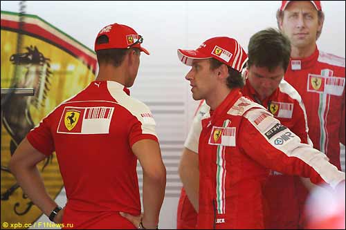 Михаэль Шумахер и Лука Бадоер