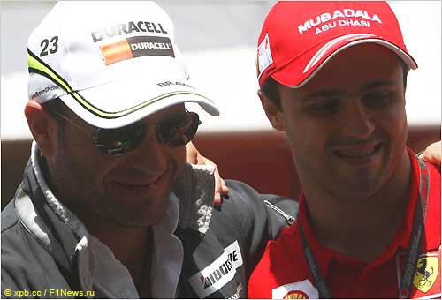 Рубенс Баррикелло и Фелипе Масса