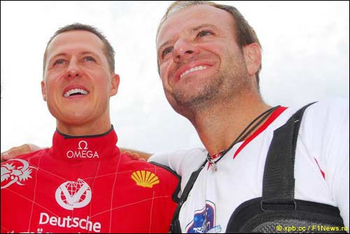 Михаэль Шумахер и Рубенс Баррикелло