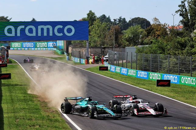 Борьба Лэнса Стролла и Эстебана Окона