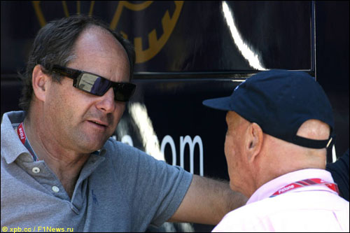 Герхард Бергер и Ники Лауда