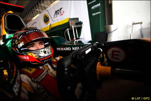 Жюль Бьянки на тестах в Абу-Даби