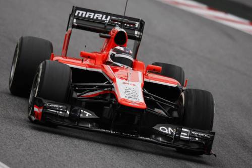 Макс Чилтон на тестах в Барселоне