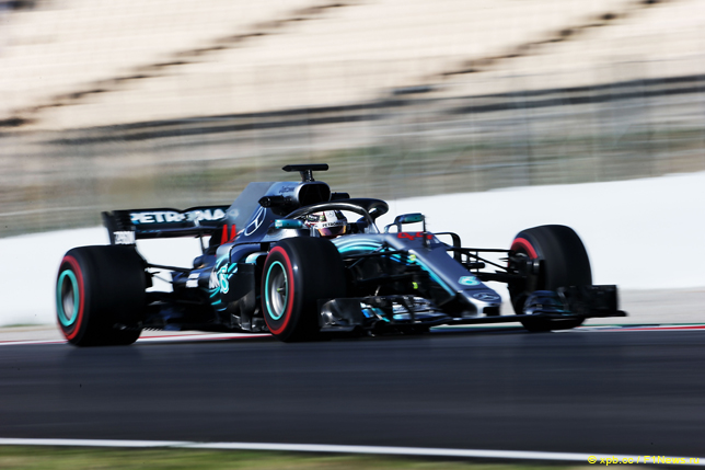 Тесты в Барселоне. Льюис Хэмилтон
