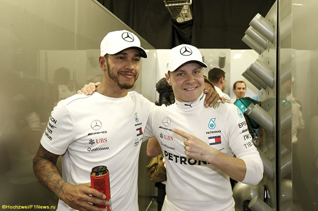 Льюис Хэмилтон и Валттери Боттас