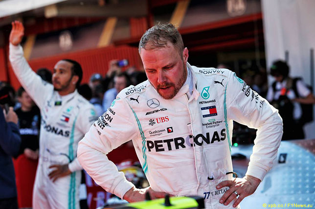 Валттери Боттас после финиша Гран При Испании