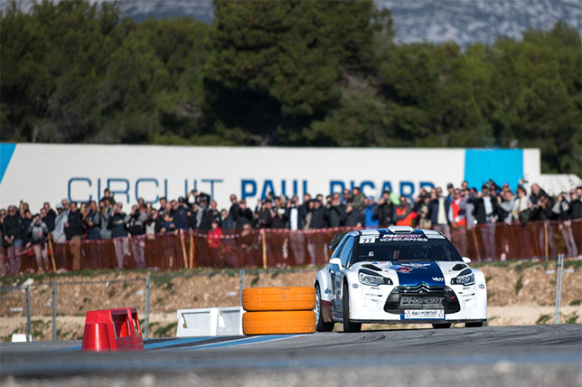 Валттери Боттас за рулём Citroen DS3 WRC на старте очередного спецучастка ралли, фото Circuit Paul Ricard