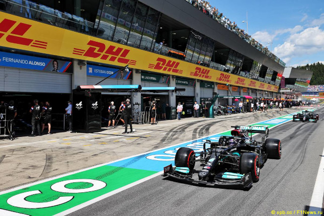 Гран При Австрии. Гонщики Mercedes