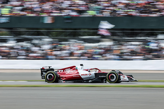 Валттери Боттас на трассе Гран При Великобритании, фото пресс-службы команды