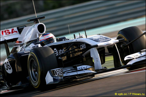 Валттери Боттас на молодёжных тестах в Абу-Даби