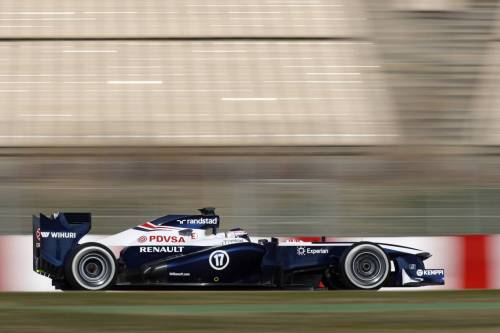 Валттери Боттас на тестах в Барселоне