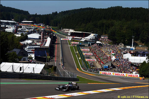 Пастор Мальдонадо в Спа