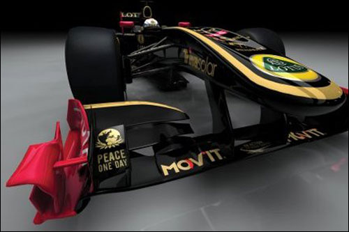 Логотип "Всемирного дня мира" на Renault R31