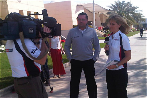 Эрик Булье даёт интервью Sky Sports