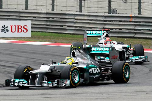 Нико Росберг и Михаэль Шумахер