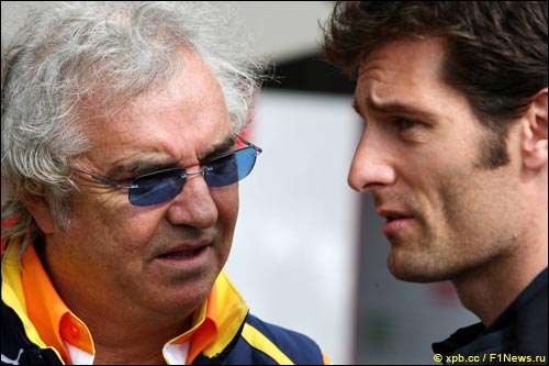 Флавио Бриаторе и Марк Уэббер