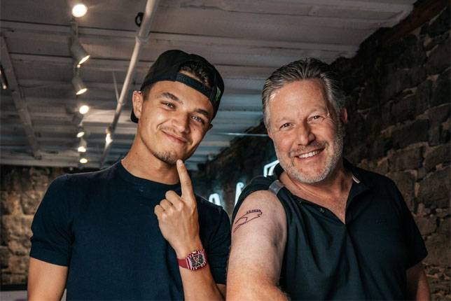 Ландо Норрис и Зак Браун