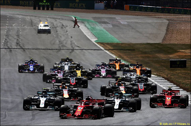 Старт Гран При Великобритании 2018
