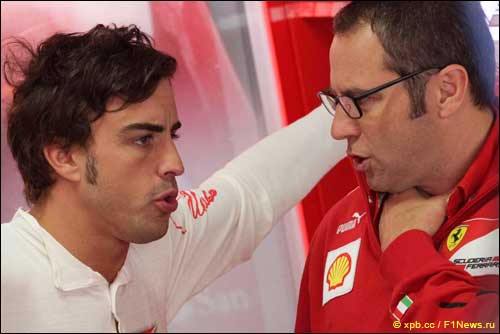 Фернандо Алонсо и Стефано Доменикали