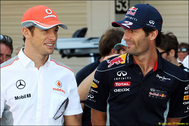 Дженсон Баттон и Марк Уэббер (2013 год)