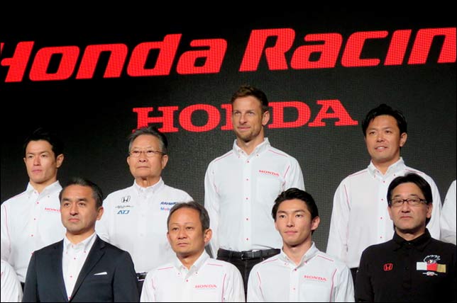 Дженсон Баттон на презентации Honda