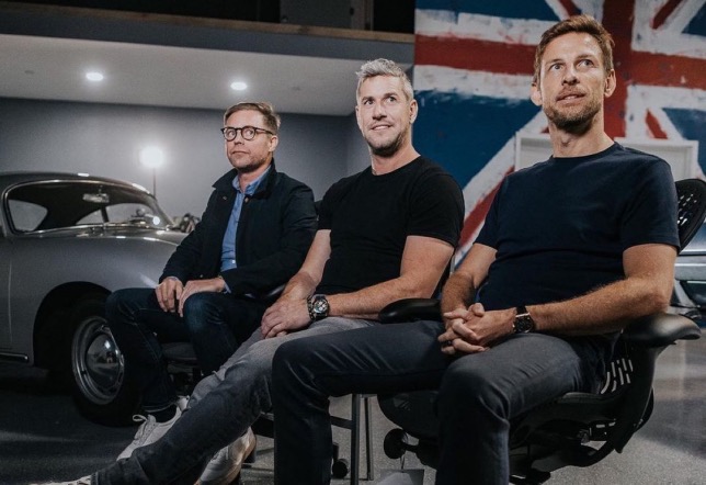 Дженсон Баттон и его партнёры по новому проекту, фото из Intstagram гонщика