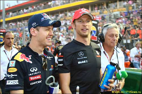 Дженсон Баттон и Себастьян Феттель