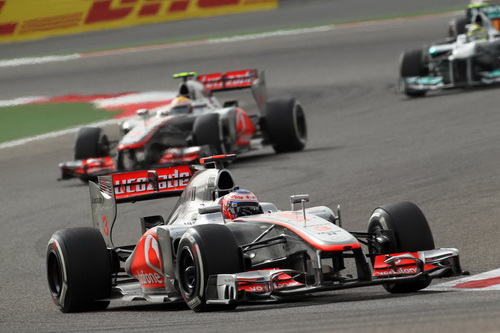 Гран При Бахрейна. Дженсон Баттон и Льюис Хэмилтон