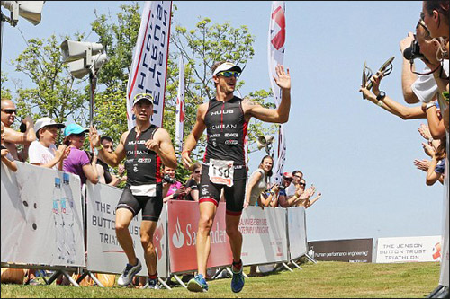 Дженсон Баттон на благотворительном соревновании Trust Triathlon