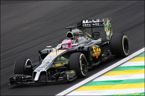 Дженсон Баттон на квалификации в Бразилии