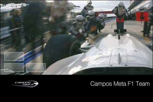 Сайт команды Campos Meta 1