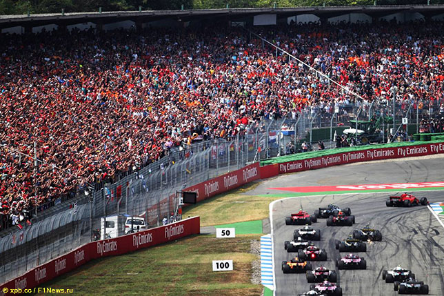 Старт Гран При Германии в Хоккенхайме