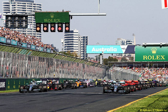 Старт Гран При Австралии 2019 года