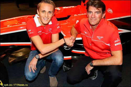 Макси Чилтон и президент команды Грэм Лоудон