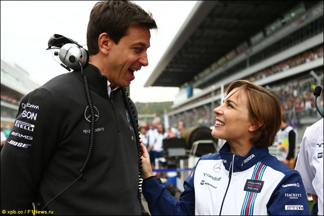 Тото Вольфф и Клэр Уильямс