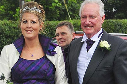 Линсэй Джексон с отцом, Данканом Култхардом 