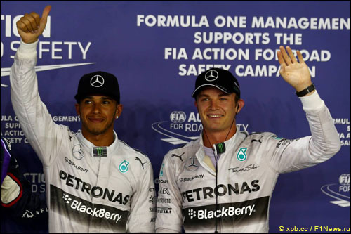 Льюис Хэмилтон и Нико Росберг