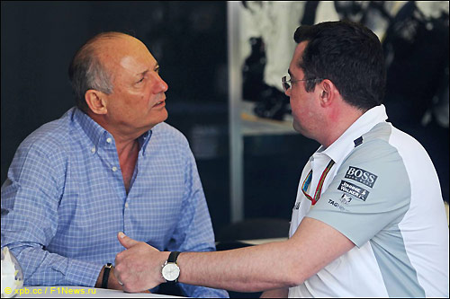 Рон Деннис и Эрик Булье