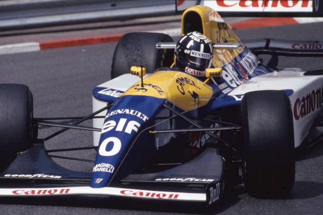 Деймон Хилл за рулём Williams на Гран При Монако 1993 года, фото XPB