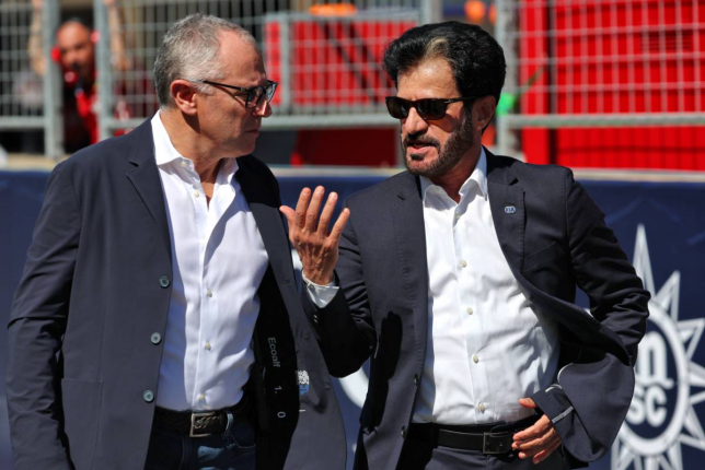 Стефано Доменикали (слева) и Мохаммед бен Сулайем, президент FIA, фото XPB