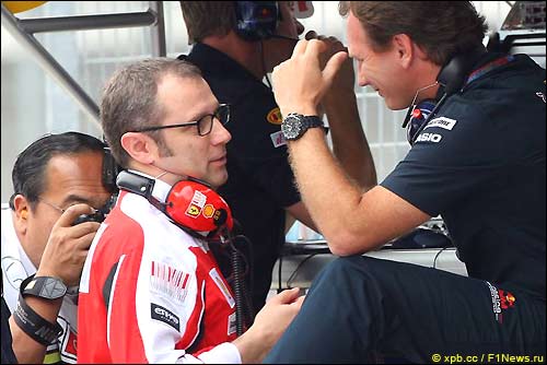 Стефано Доменикали и Кристиан Хорнер