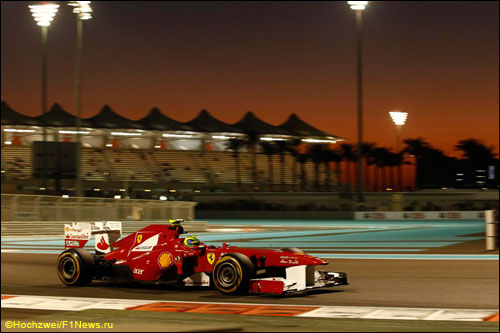 Фелипе Масса на трассе Гран При Абу-Даби