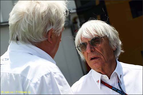 Берни Экклстоун и Чарли Уайтинг