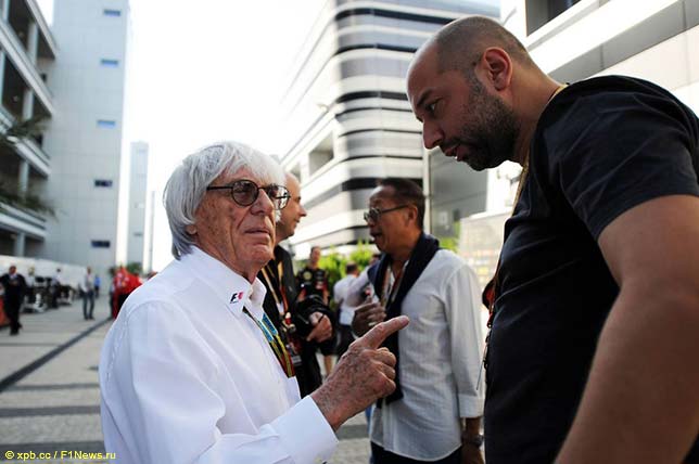 Берни Экклстоун и Жерар Лопес, совладелец и руководитель Lotus F1