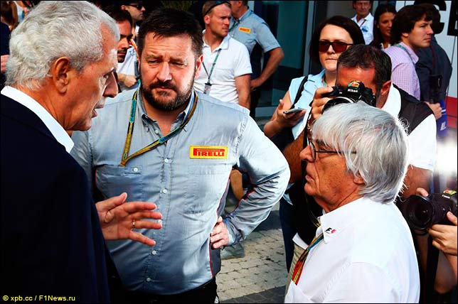 Руководство Pirelli и Берни Экклстоун