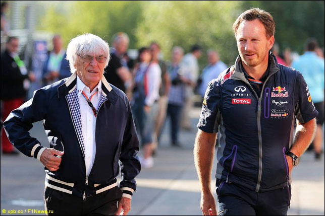 Берни Экклстоун и Кристиан Хорнер